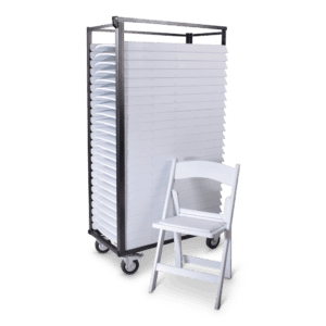 Transportkar inclusief klapstoel Eems Resin 25 stuks