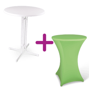 Statafel Savannah Ø80cm, incl. stretchrok